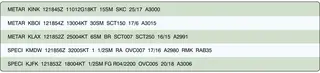 FAA METAR weather report excerpt, Figure 12