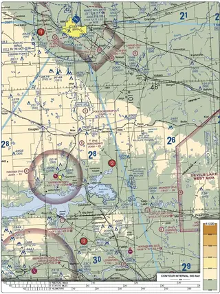FAA sectional chart excerpt, Figure 21